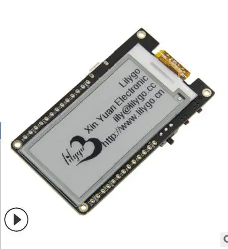TTGO T5 V2.3 WiFi беспроводной модуль Bluetooth база ESP32 2,13 дюймов электронные чернила экран макетная плата - Цвет: Черный
