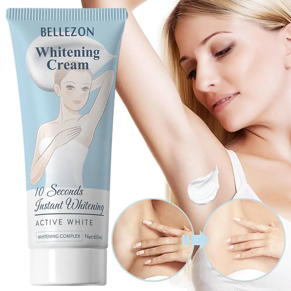 

60ML Underarm Beauty Whitening Cream Legs Knees Thigh Private Parts Armpit Whitening Body Creams Moisturizing Nourishing Essence