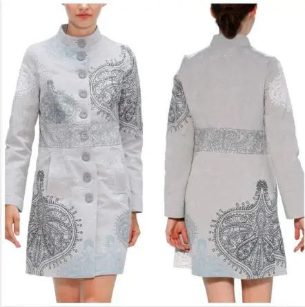 1 DESIGUAL Damen Mantel Jacke цветы дамы пальто куртка разнообразие - Цвет: 1