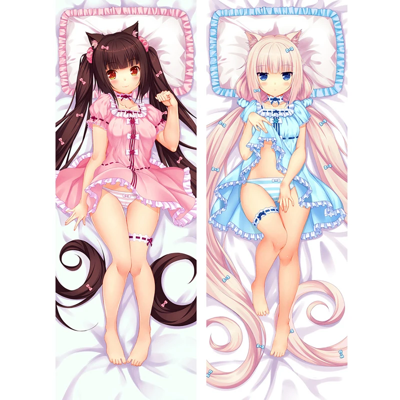 Японские Аниме Горячие Game Nekopara Chocola ванильное тело Dakimakura постельное белье Otaku