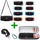 Силиконовый чехол с ремешком и карабином + жесткие чехлы на молнии из ЭВА для JBL Charge 4, портативный беспроводной Bluetooth-динамик
