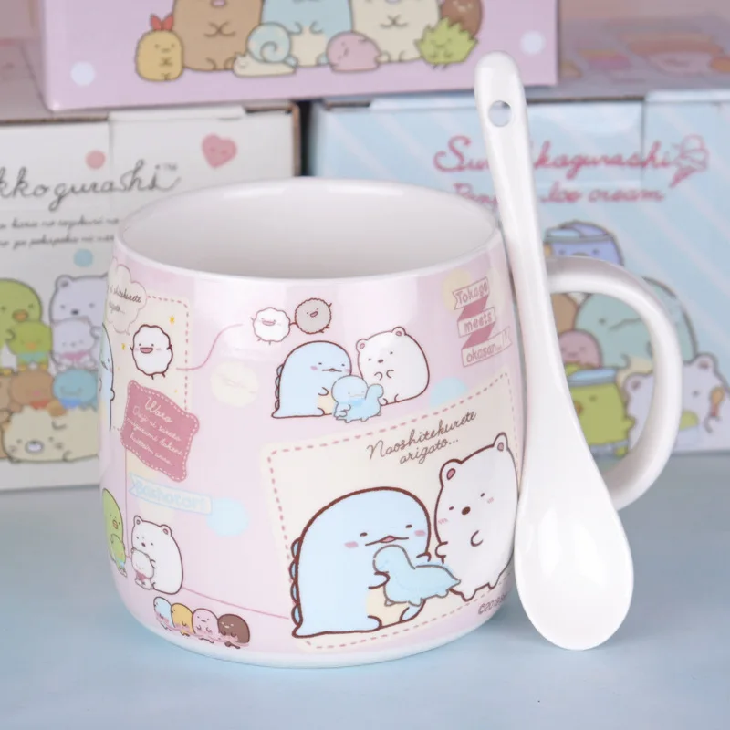 Аниме мультфильм Sumikko Gurashi угловая био Милая керамическая кружка питьевое Молоко