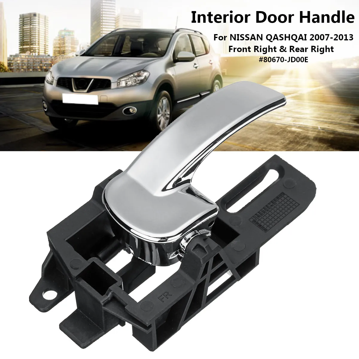 Левая + правая ручка двери салона автомобиля для NISSAN QASHQAI 2007 2013 80670 JD00E / 80670JD00E 80671