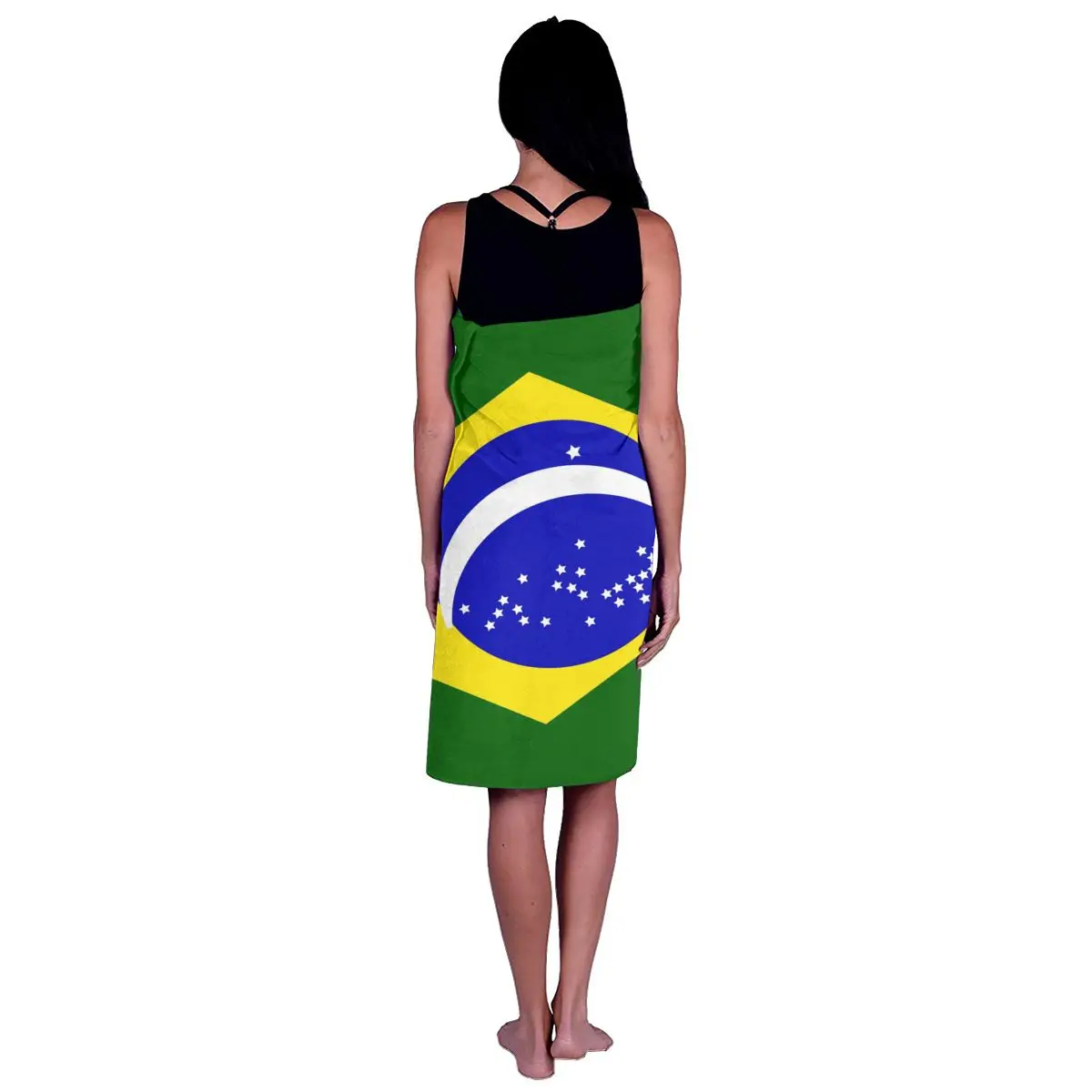 Текстильное полотенце для плавания с бразильским флагом впитывающее банное