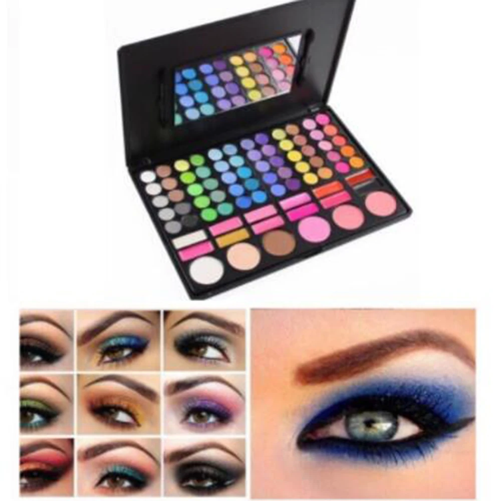 Новые 78 цветов Палитра теней матовые блестящие тени для век алмазные мерцающие