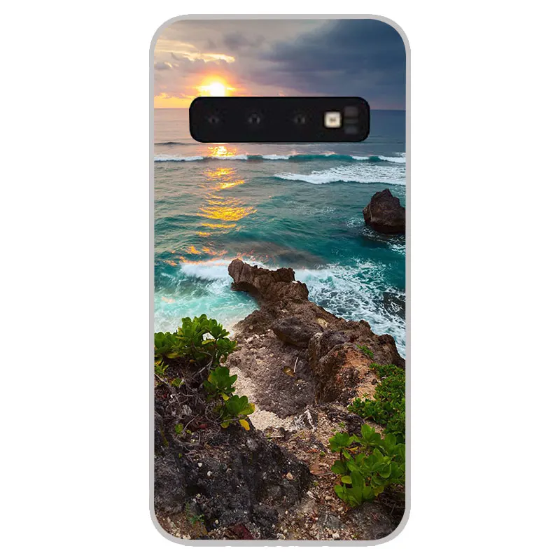 Синие матовые силиконовые чехлы для Samsung Galaxy S8 S9 S10 Plus S10e S6 S7 Edge lite мягкая задняя