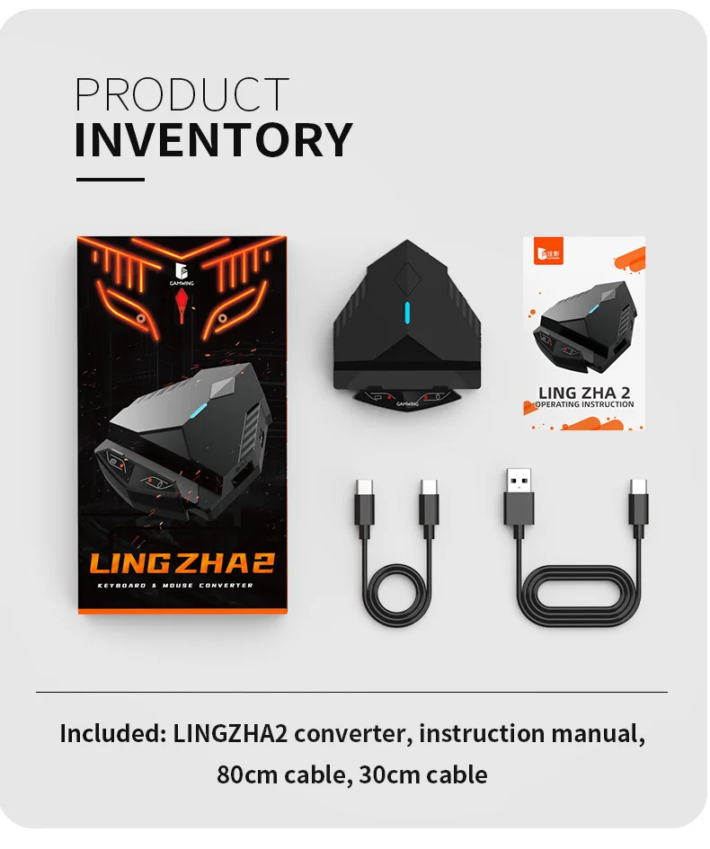 Lingzha2 Gamepad Mobile Bluetooth Android PUBG Controller Game Keyboard Mouse Converter rezar2 adapter | Электроника