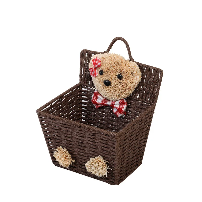 

Rattan Handmade Hanging Basket Storage Basket Wicker Table Top Storage Basket Rattan Key Sundries Storage Basket