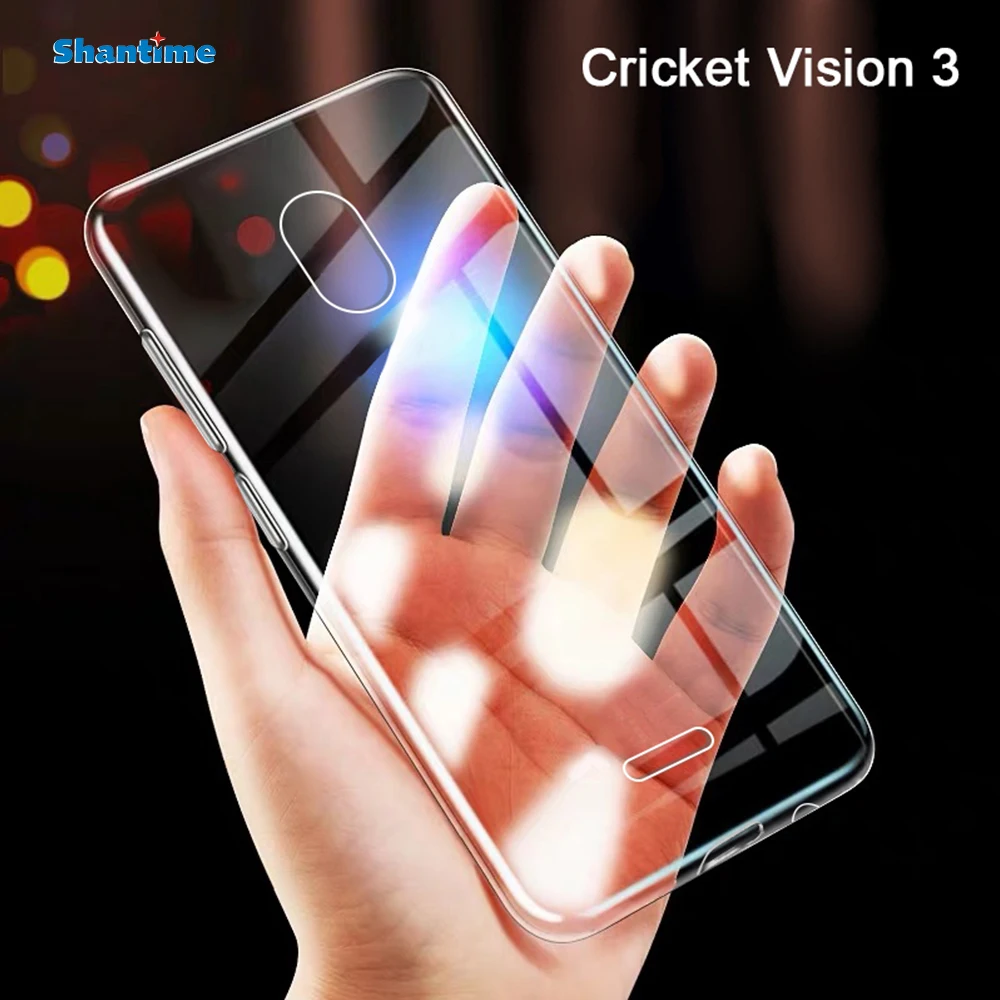 Ультратонкий Прозрачный мягкий чехол из ТПУ для телефона Cricket Vision 3 | Мобильные