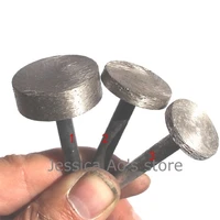 4pcs sintered diamond grinding head concrete abrasive tools millstone thick round disc t type stone marble carving tool
