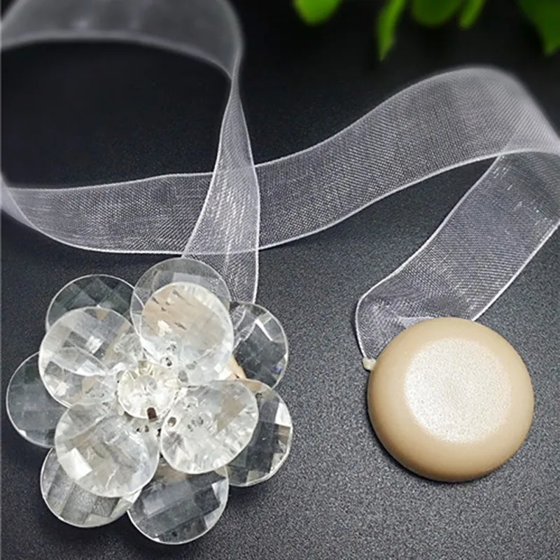 Аксессуары для занавесок из цветочной ленты магнитная повязка на окно