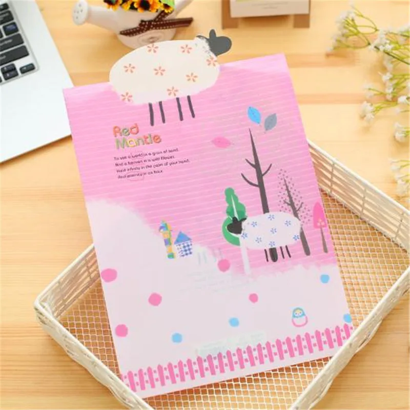 1 шт. A4 папка для файлов в Корейском стиле детские носки с креативными мультяшными