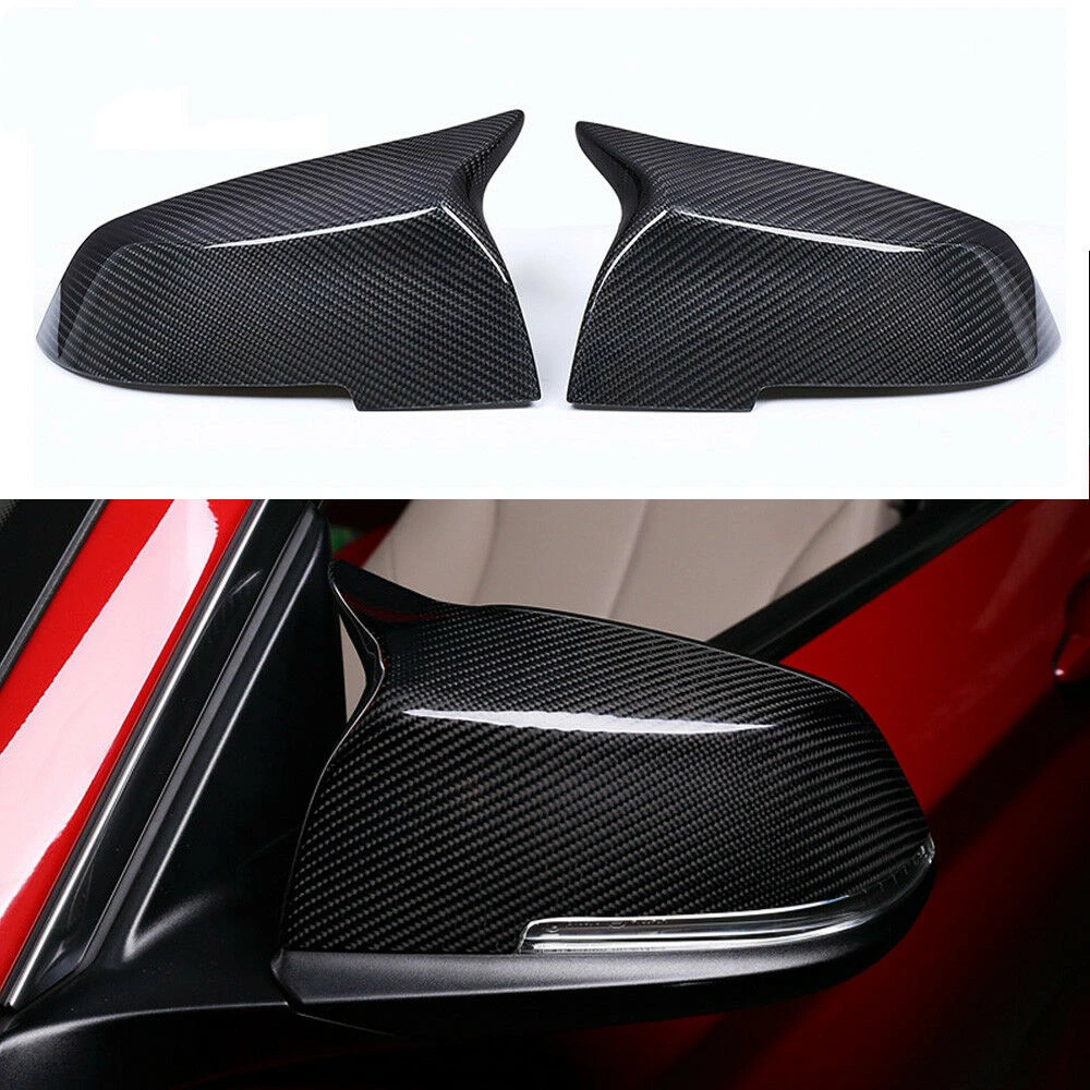 

Чехол для зеркала для BMW X1, E84, F20, F22, F87, M2, F23, F30, F31, F32, F33, F36 2012-2017, чехол из настоящего углеродного волокна для заднего вида, задняя крышка