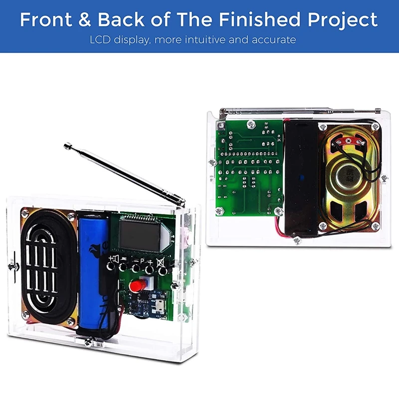 Комплект FM-радиоприемника для пайки регулируемый беспроводной приемник с