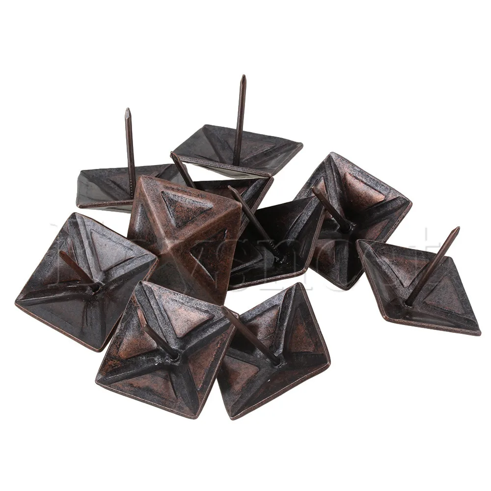 10 шт. обивочный гвоздь декоративная мебель для ногтей квадратная заклепка