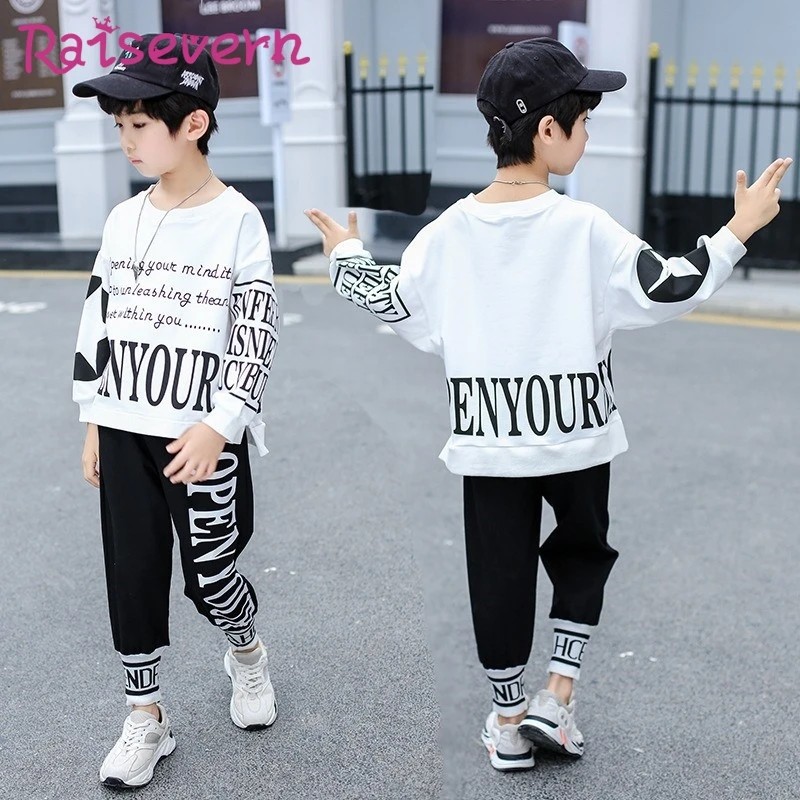 RAISEVERN Письмо плед Печать Детей Crop Толстовка Hip Hop Детские Девушки Печатного Hoodie Tops