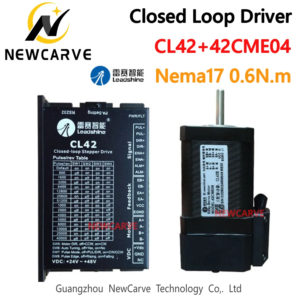 Оригинальный Leadshine Nema17 0.6нм замкнутый цикл Гибридный Серводвигатель комплект CL42