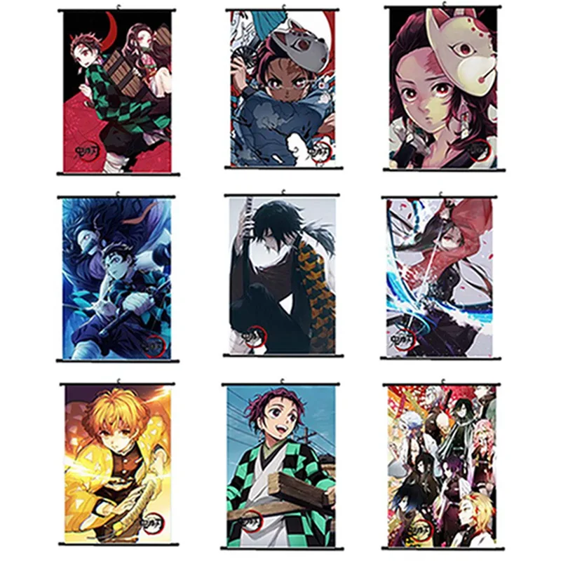 Плакат стена прокрутка лезвие Разрушителя демонов 2019|Рисование и каллиграфия| |