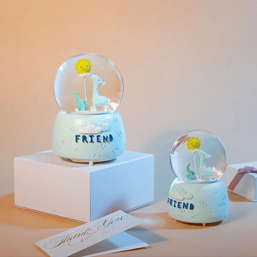 Ночной светильник музыкальная шкатулка для любителей зимы снежный глобус