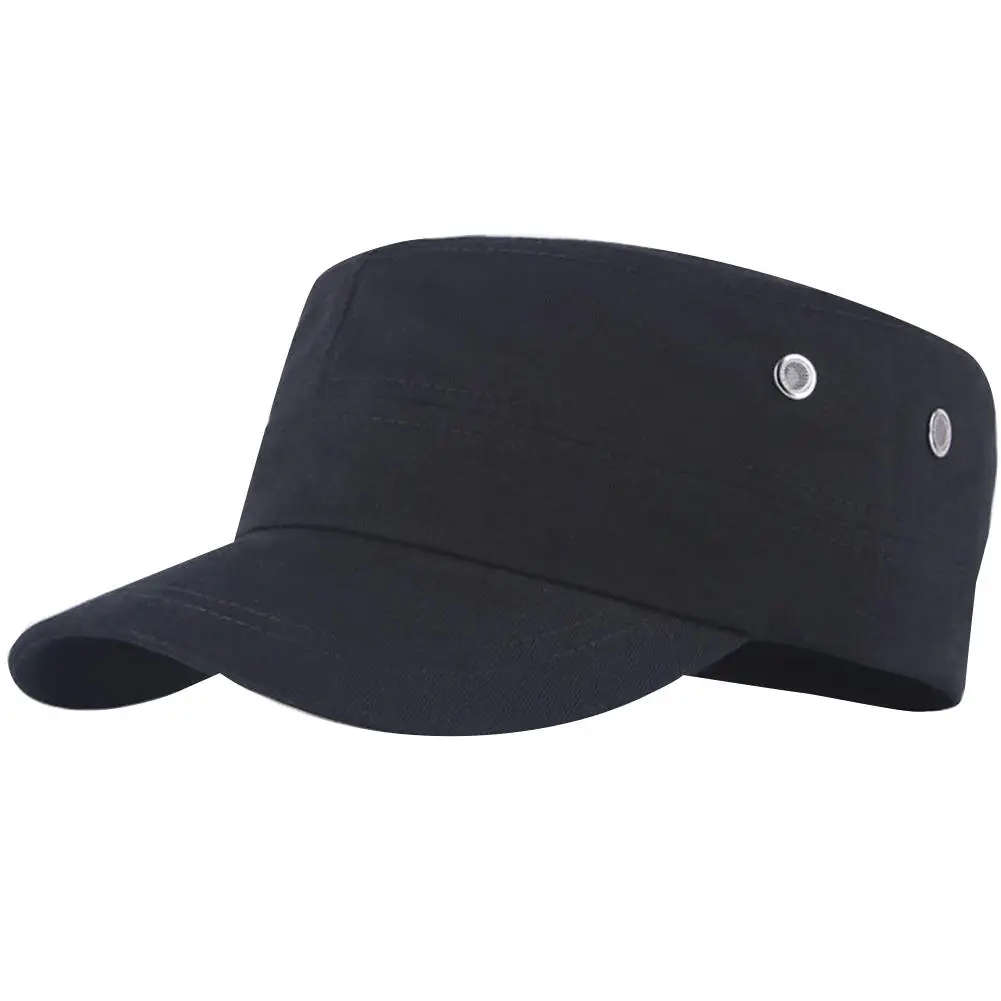 

Cap Men Solid Color Flat Peaked Cap Outdoor Sun Protection Baseball Hat Hip Hop Fitted Cap Hats For Men Women Grinding hat cap