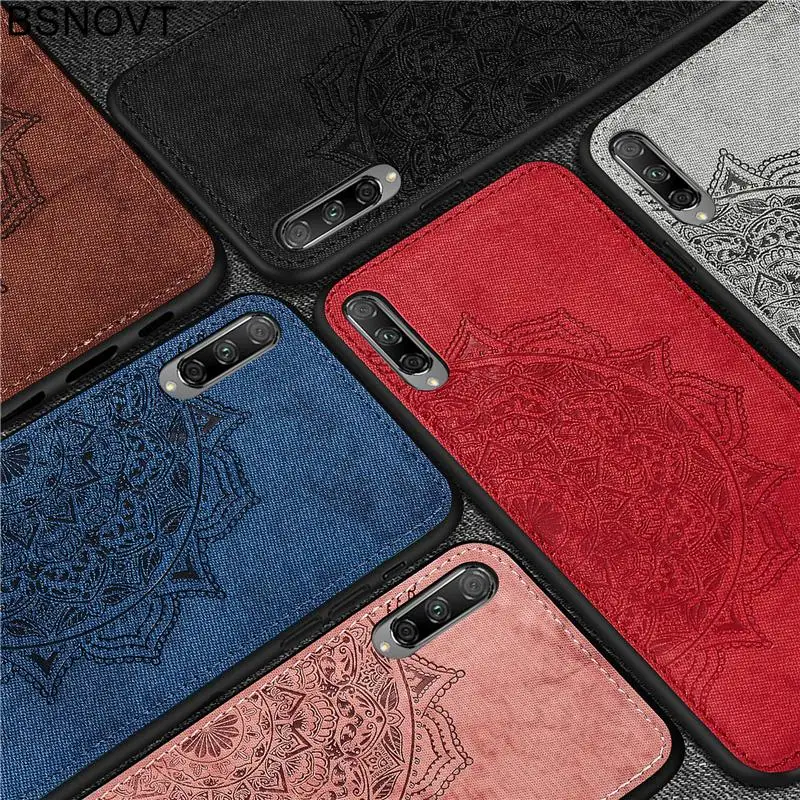 Для Huawei Y9S крышки случая TPU рамка Ткань Антидетонационного бампер чехол для Y9 S