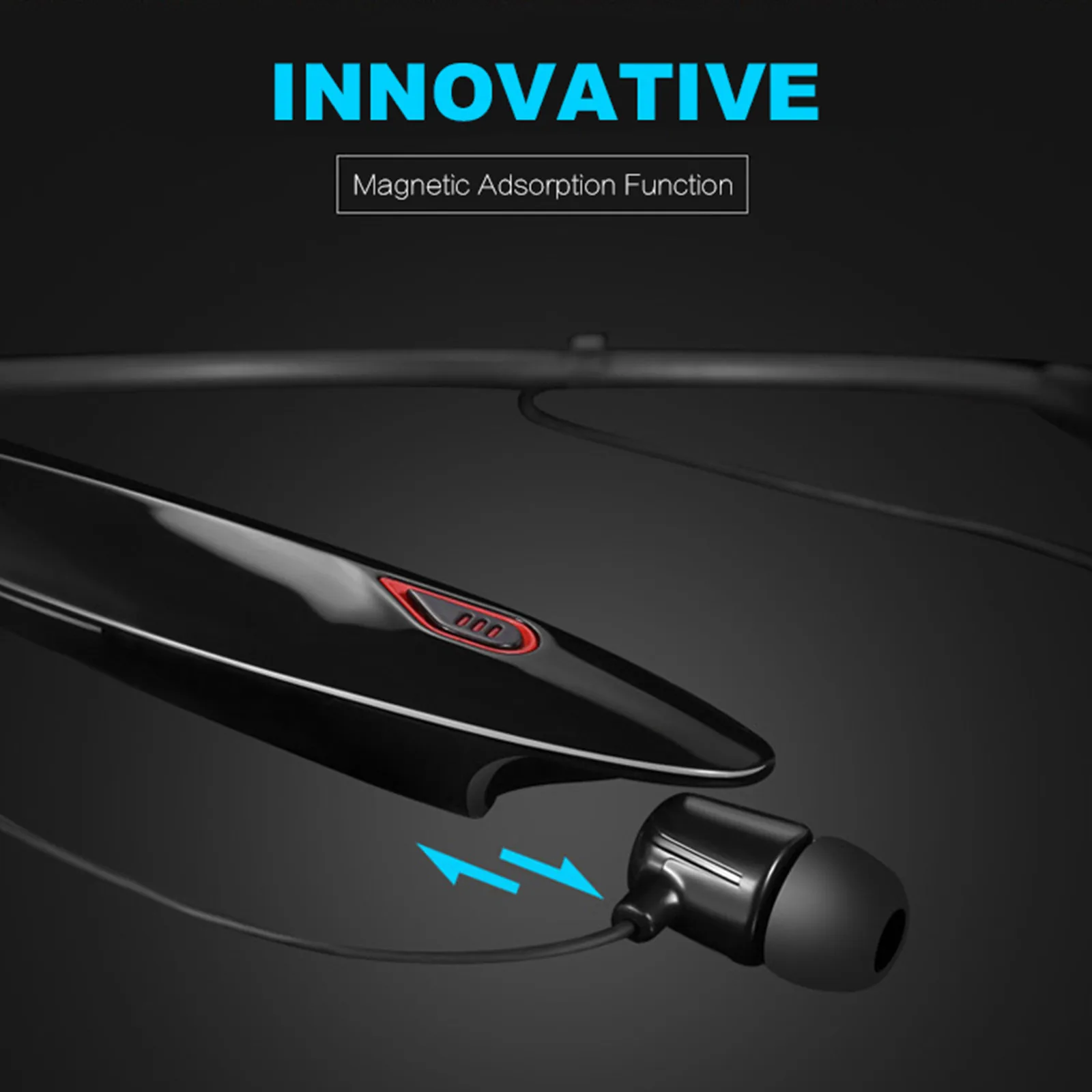 Большая емкость Y98 4D стерео гарнитура с шейным ободом Беспроводные спортивные