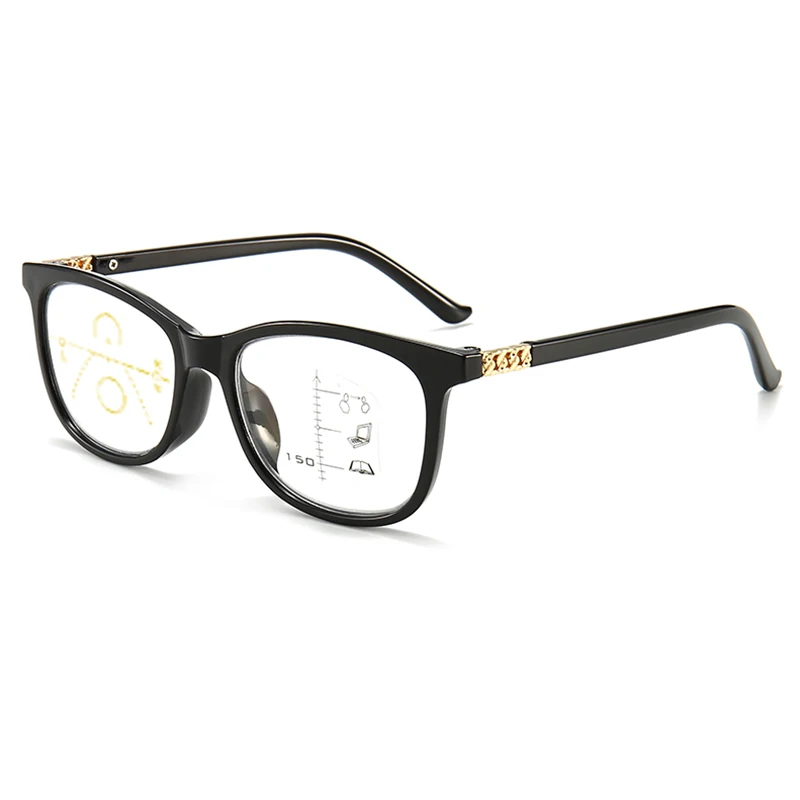

Simvey Fashion Anti Blue Light Progressive Multifocal Glasses Fashion Women Cat Eye Designer Bifocal Reading Glasses
