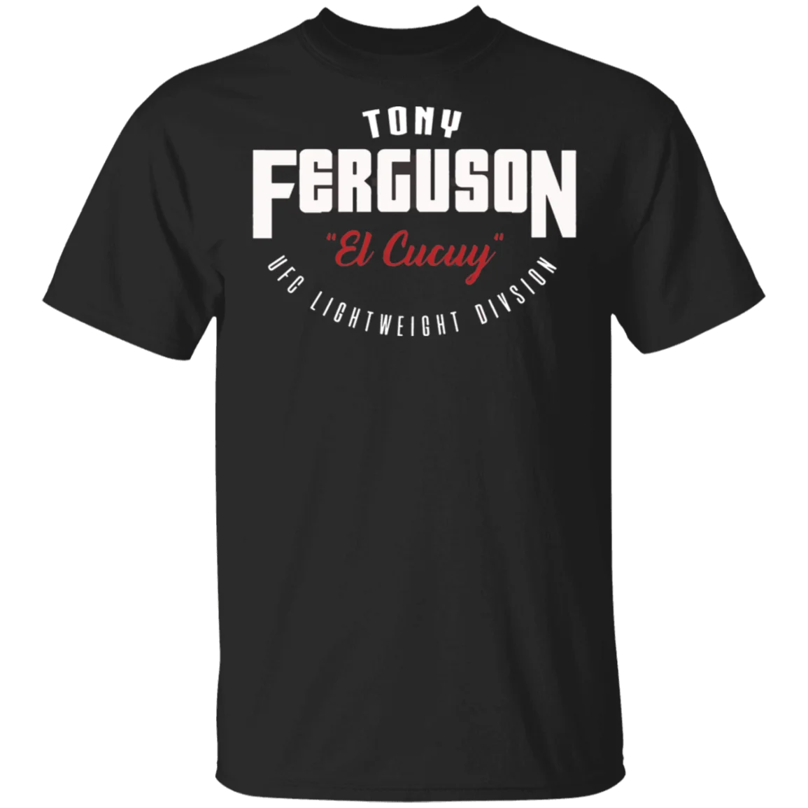 Мужская и женская футболка Tony Ferguson Team El Cucuy черная классическая с индивидуальным