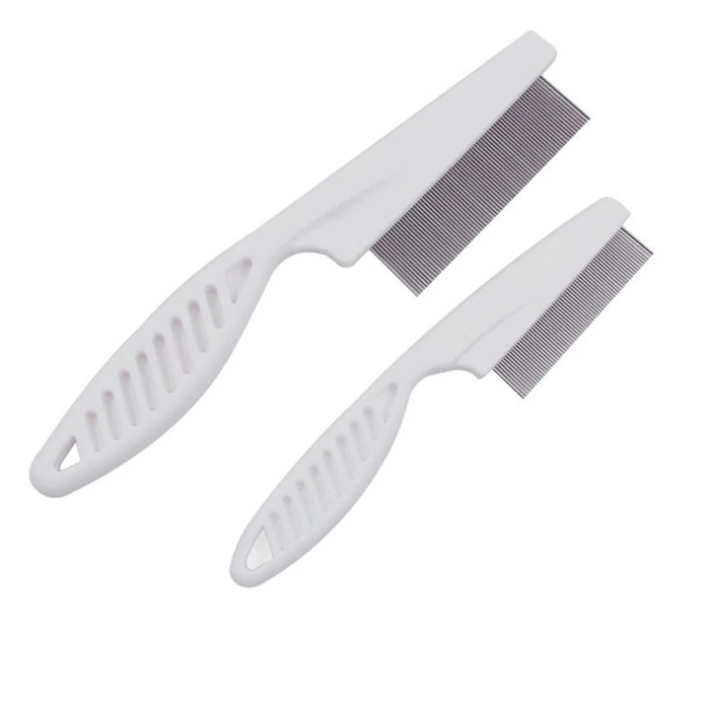 Dog Cat Metal Steel Pin Grooming Cleaning Brush Hair Comb Lice Pet Flea Comb