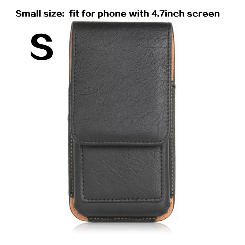 Small black Поясная сумка для телефона чехол для мобильного телефона для iphone 6/6s/iphone 7 Plus/8 Универсальный 4,7/5,5 дюйма поясная сумка Для мужчин поясная сумка для iphone 6 6s 7 8 Plus - Цвет: Small black