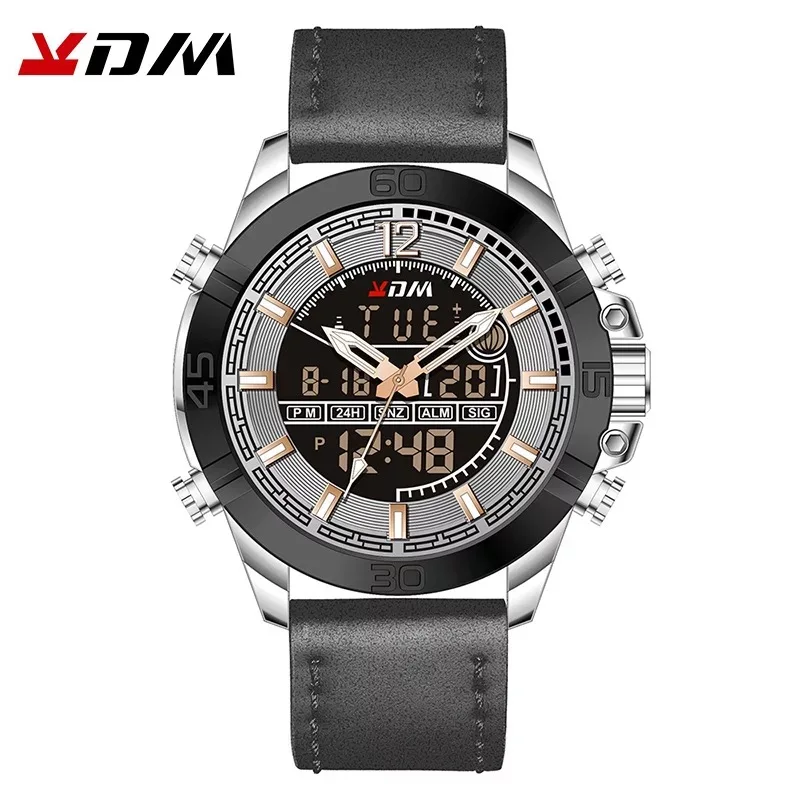 

2021 New KDM Top Outdoor Sports Pointer Digital Double Display Men's Watch Luminous Waterproof Multifunctional Military Watch