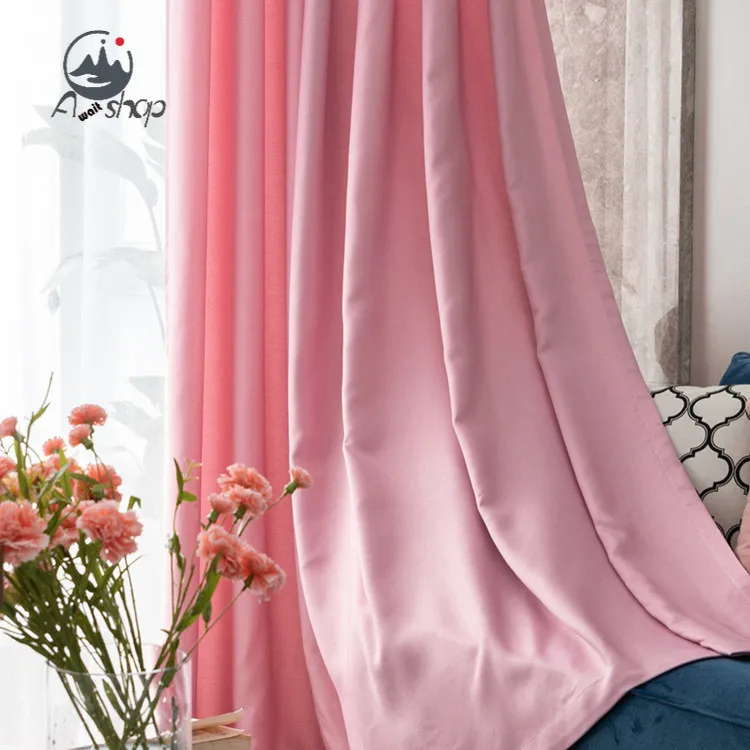 

AS New Style Simple and Modern Velvet Linen Blackout Floor-to-ceiling Window Bay Window Curtains for Living Dining Room Bedroom