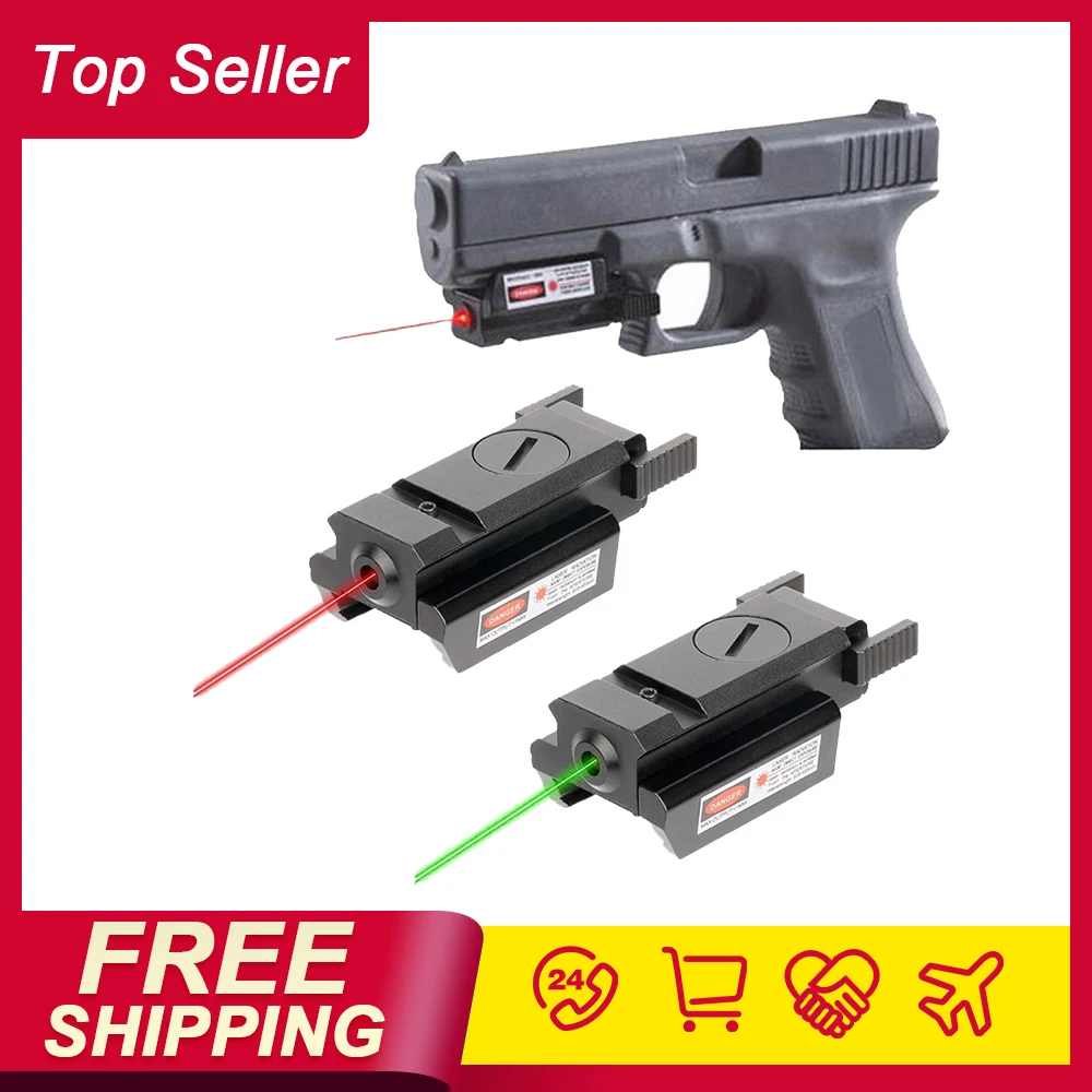 

Red/Green Laser Sight and Glock Flashlight Combo Tactical Rifle Lights Pistol Guns Glock 17,19, 22 Series Hunting Laser Sight
