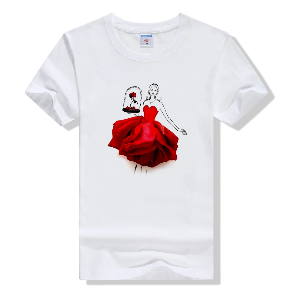 

Petal Girls Princess Graphic Women Vogue T shirt Harajuku Aesthetic European style Clothing Tumblr Top Brands T-shirt Hot Sale