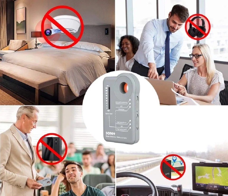 proker spy hidden camera detector anti spy bug detector vibration warning anti candid camera anti eavesdropping gps tracker free global shipping