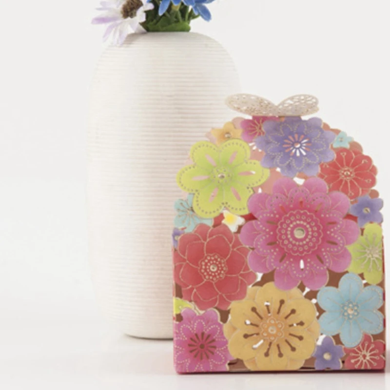 

Wedding Candies Box Cool Hollow European-Style High-End Wedding Butterfly Candy Box Packaging
