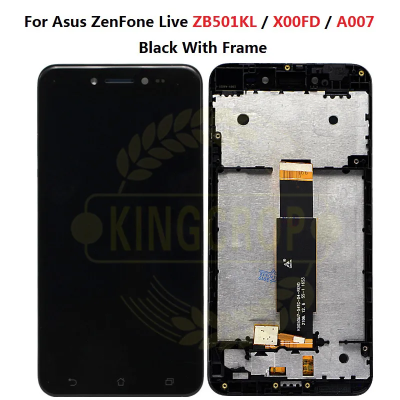 ЖК дисплей с сенсорным экраном для Asus ZenFone Live ZB501KL X00FD A007 черного и белого цвета|lcd