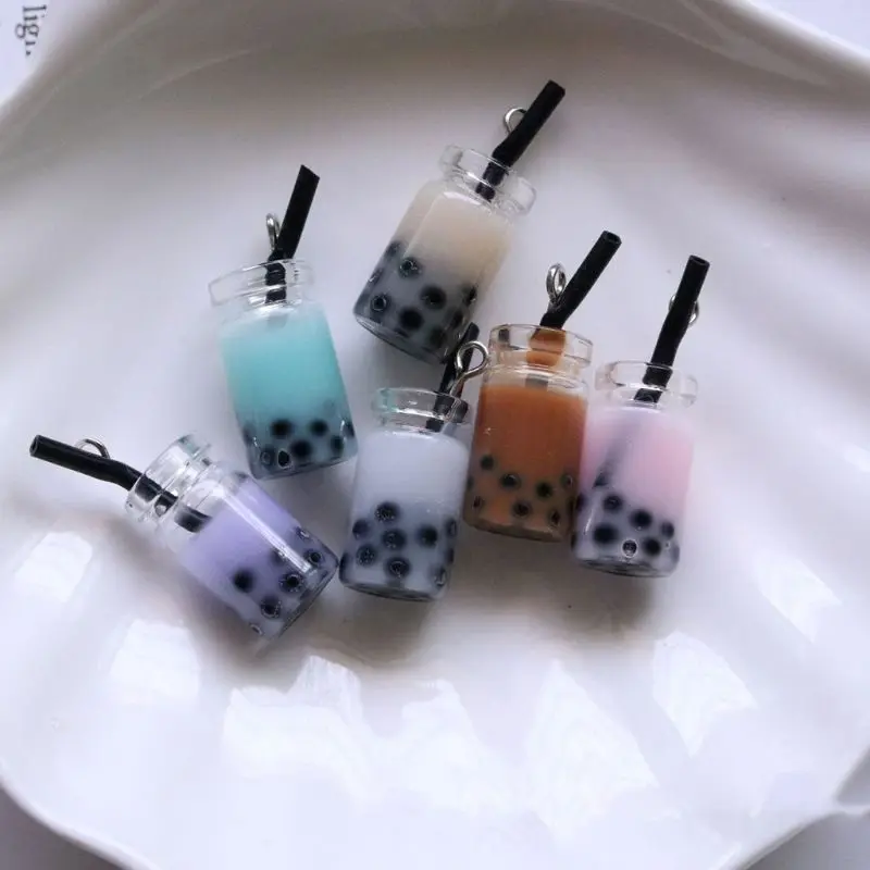 5 шт. 3D миниатюрные Подвески в виде молочного чая из смолы | Дом и сад