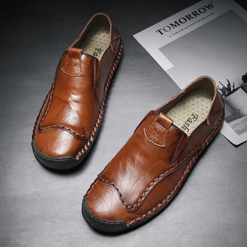 

Мужские туфли, весна-осень 2019, большие размеры 48, Мужская Высококачественная уличная дышащая Нескользящая повседневная обувь на плоской по...