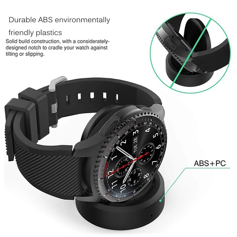 Smart Watch Charging Dock USB Charger Cradle Portable Replacement Watch Charging Dock For Galaxy Smart Watch Gear S2 S3