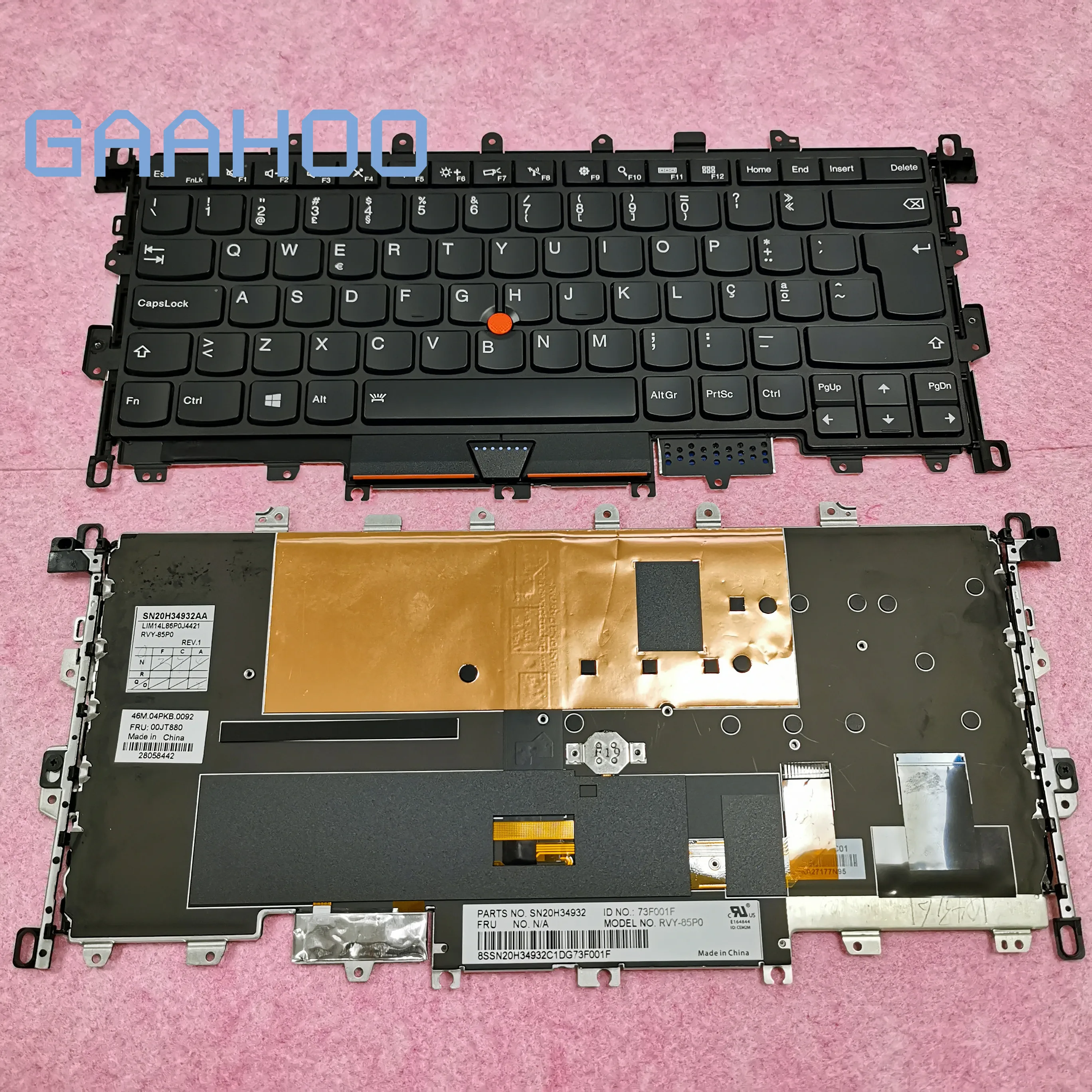 Оригинальная клавиатура PO для LENOVO THINKPAD X1 YOGA 1-го поколения 2 в 1 ноутбука с