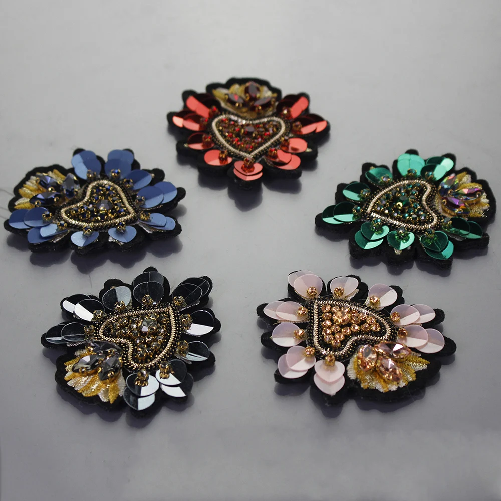 Блестки стразы корона сияние сердце нашивка для одежды аппликация одежда обувь