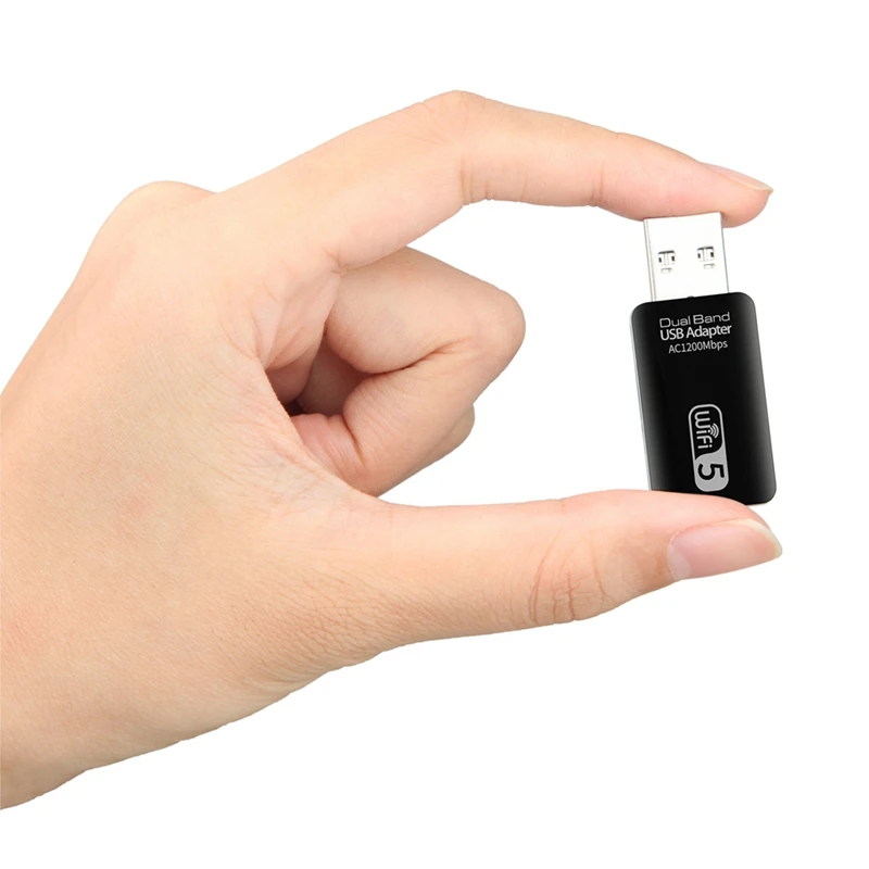

WiFi Adapter 1200Mbps Mini WiFi USB 3.0 Adapter Dual Frequency 2.4G/5.8G, Suitable for Desktop/PC/Laptop, Etc