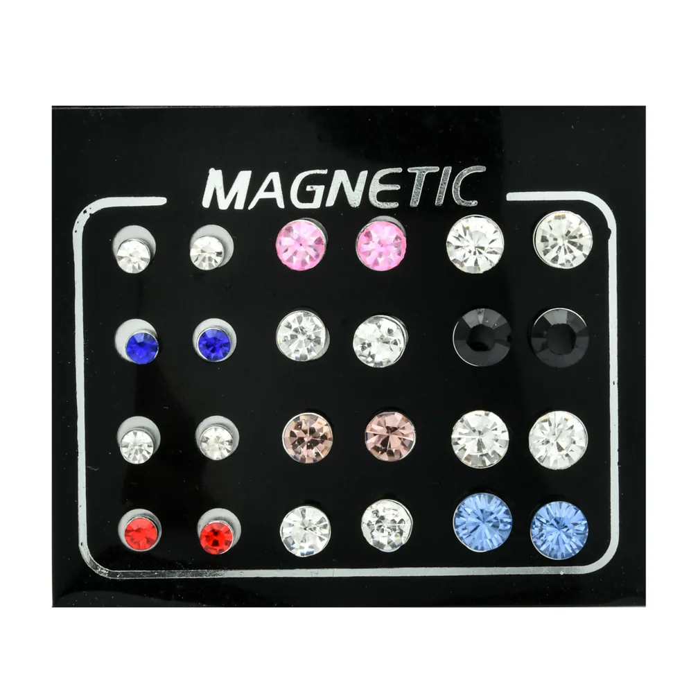 

12pairs Losing Weight Magnetic Health Jewelry Magnetic Slimming Earrings Slimming Patch Magnets Of Lazy Paste Slim Patch