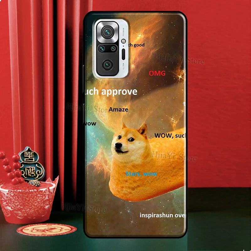 Чехол Doge Meme Kabosu для Xiaomi Redmi Note 12 Pro 11 9 8 10 9S 10S 11S 12S 12C 9C 10A 10C чехол |