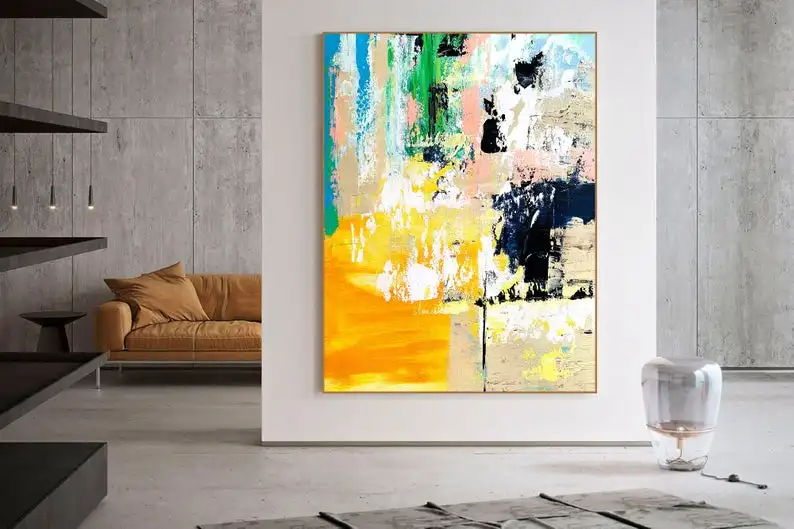 

Painting Oil Painting Office Decor Acrylic Painting Modern Original Abstract Painting Art Wall Art Anniversary Canvas Separate