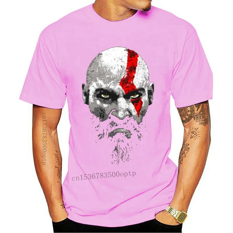 

New Fashion Men T-shirt God of War Kratos