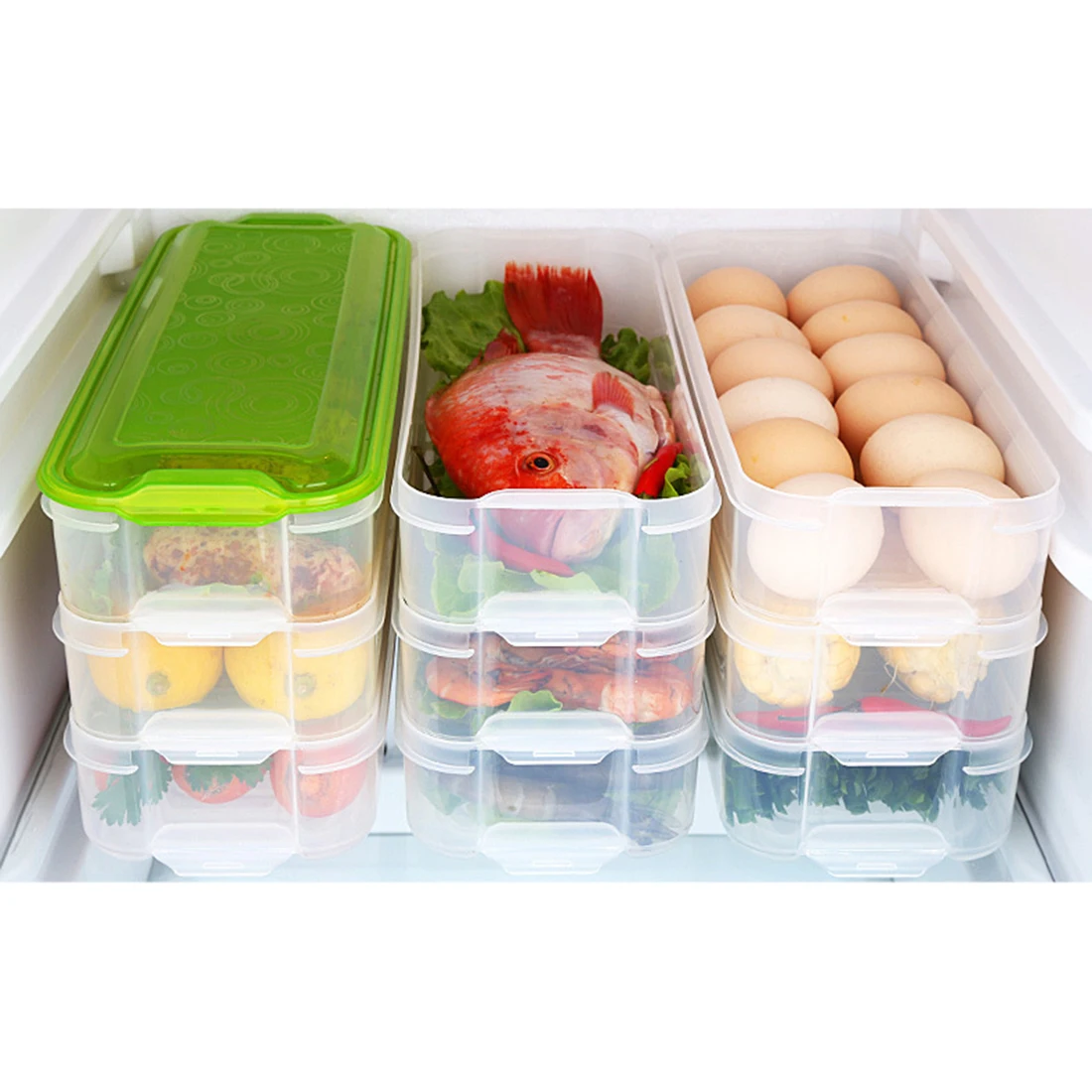 Многослойная коробка для хранения еды холодильник сохранения свежести кухни