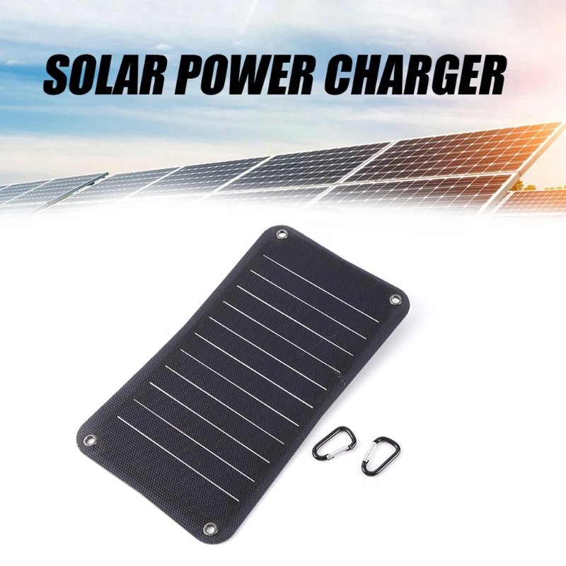 

Semi-flexible Sunpower Battery 10W ETFE Solar Panel Charger for Cellphone Camera Outdoor Camping Power Source