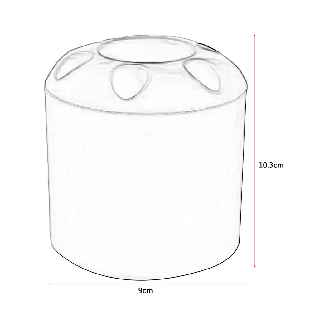 

Creative Multi-function Plastic Toothbrush Cylinder Holder Table Desktop Pen Pencil Container Storage 2 Colors Drop Shipping